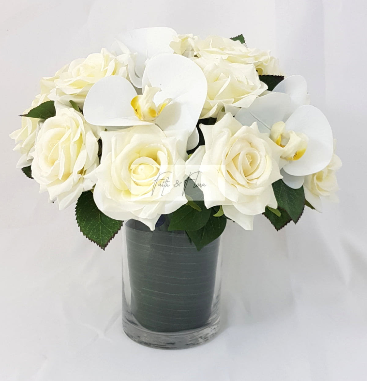 White Roses &amp; Cymbidium